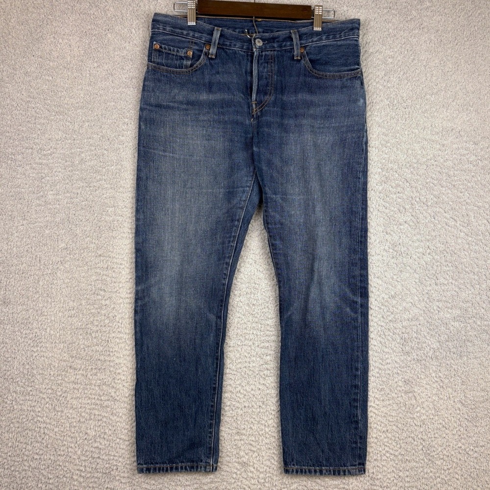 Levis Jeans Womens 28 Blue 501 CT Tapered Leg Button Fly Denim Classic Casual